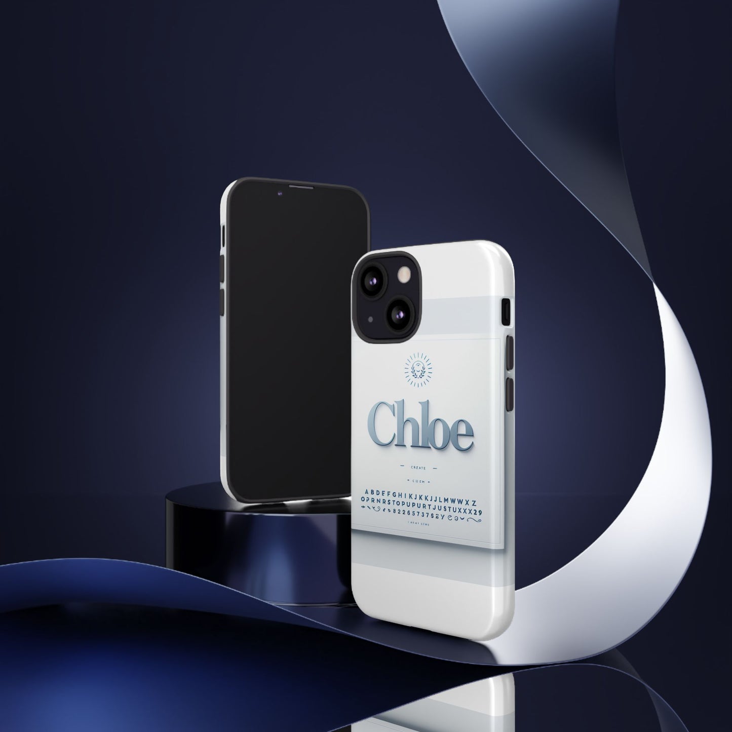 vibrant 3d protective phone case with playful blue alphabet design stylish accessory for self-expression compatible with iphone 13, 14, 15 & 16 – all models including pro, pro max & plus