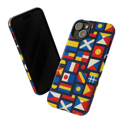 Multicolour Geometric Protective Phone Case for Smartphones, Stylish Protection and Unique Design, Compatible with iPhone 13, 14, 15 & 16 – all models including Pro, Pro Max & Plus
