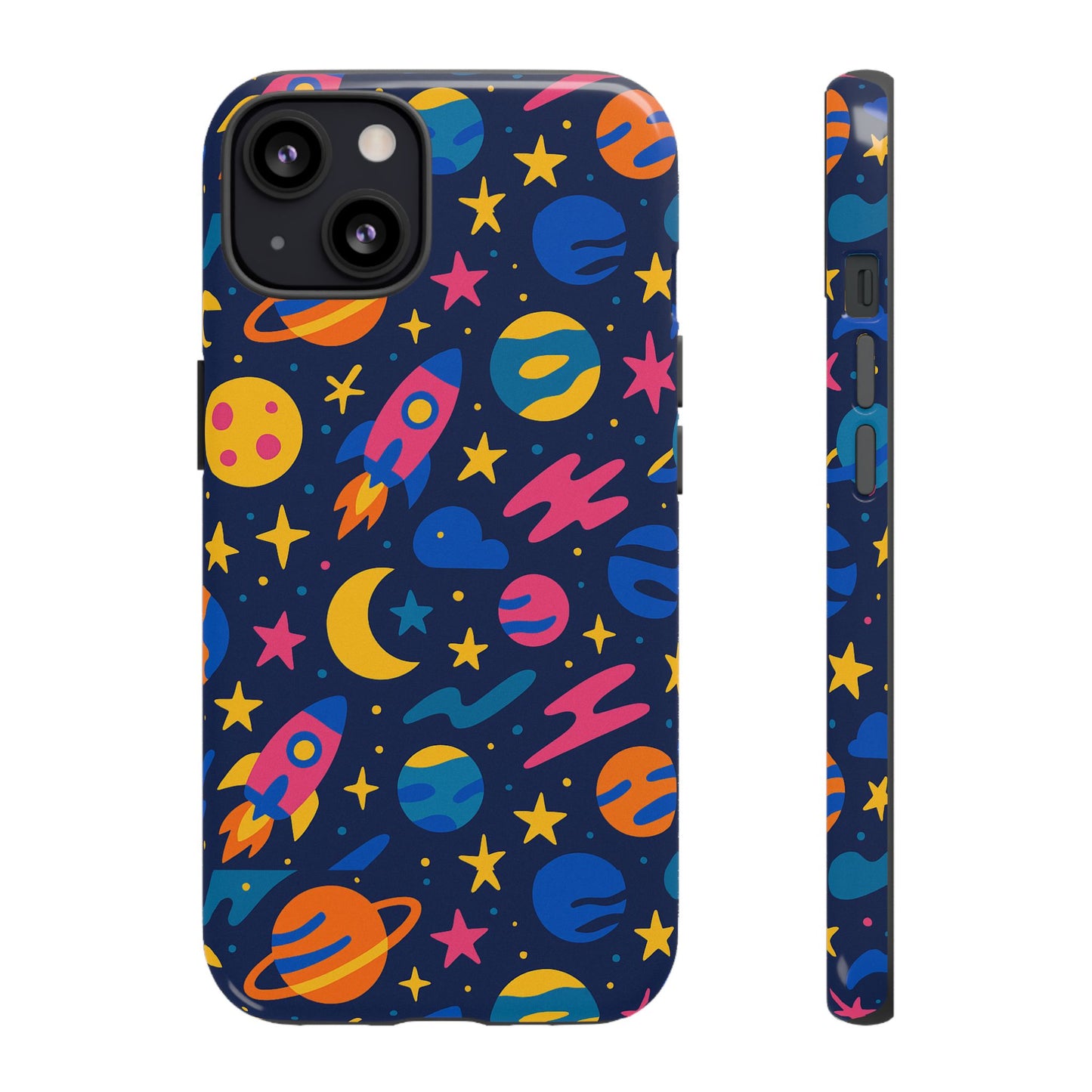 vibrant 3d space theme protective phone case for trendsetters and creatives stylish protection compatible with iphone 13, 14, 15 & 16 – all models including pro, pro max & plus