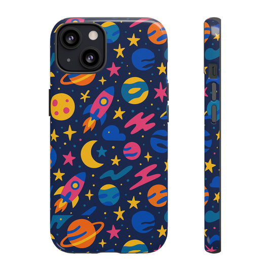 Vibrant 3D Space Theme Protective Phone Case for Trendsetters and Creatives Stylish Protection Compatible with iPhone 13, 14, 15 & 16 – all models including Pro, Pro Max & Plus