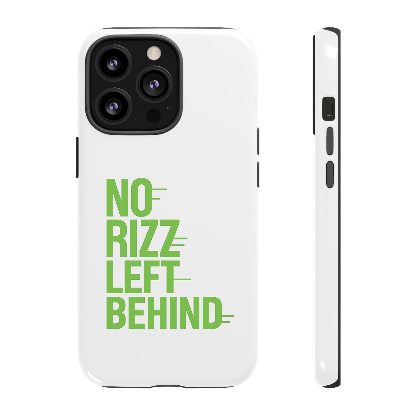 copy of tough cases - no rizz left behind phone case for ultimate protection and style, impact-resistant, dual layer, vibrant design, perfect gift for adults