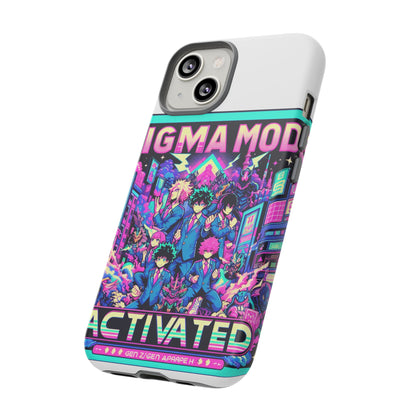 Vibrant Sigma Mode Activated Protective Phone Case for Anime Lovers, 3D Wrap Design, Durable TPU Silicone, UV Protected, Stylish Drop Protection, Gift for Friends