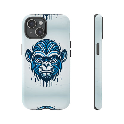 Blue Animal Create 21 3D Wrap Phone Case for Kids and Teens Shockproof UV Protected Durable Silicone Cover with Retro Anime and Comic Inspired Design