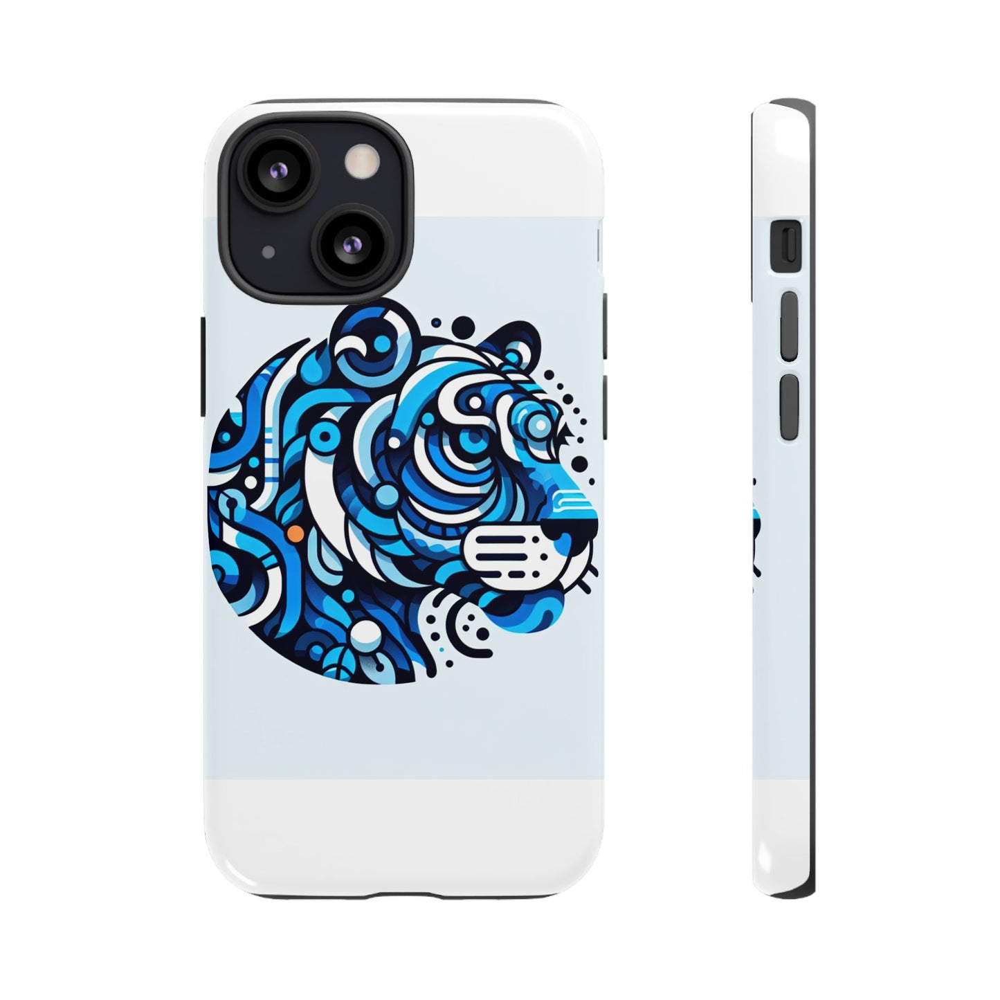 vibrant 3d wrap protective phone case with unique blue lion design for stylish expression and fun accessories compatible with iphone 13, 14, 15 & 16 – all models including pro, pro max & plus