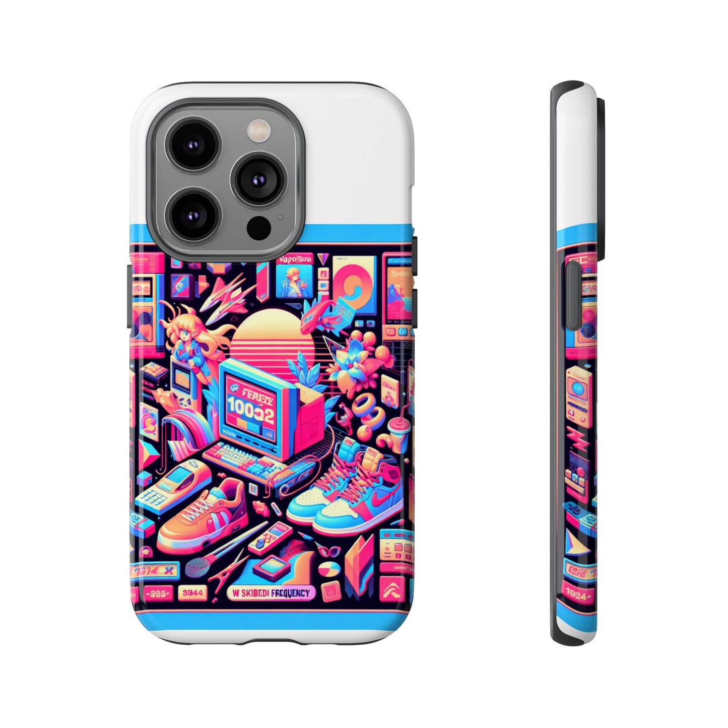 w skibidi frequency 3d wrap protective phone case for anime lovers, durable tpu silicone, shock absorbing, uv protected, glossy or matte finish, unique gift idea