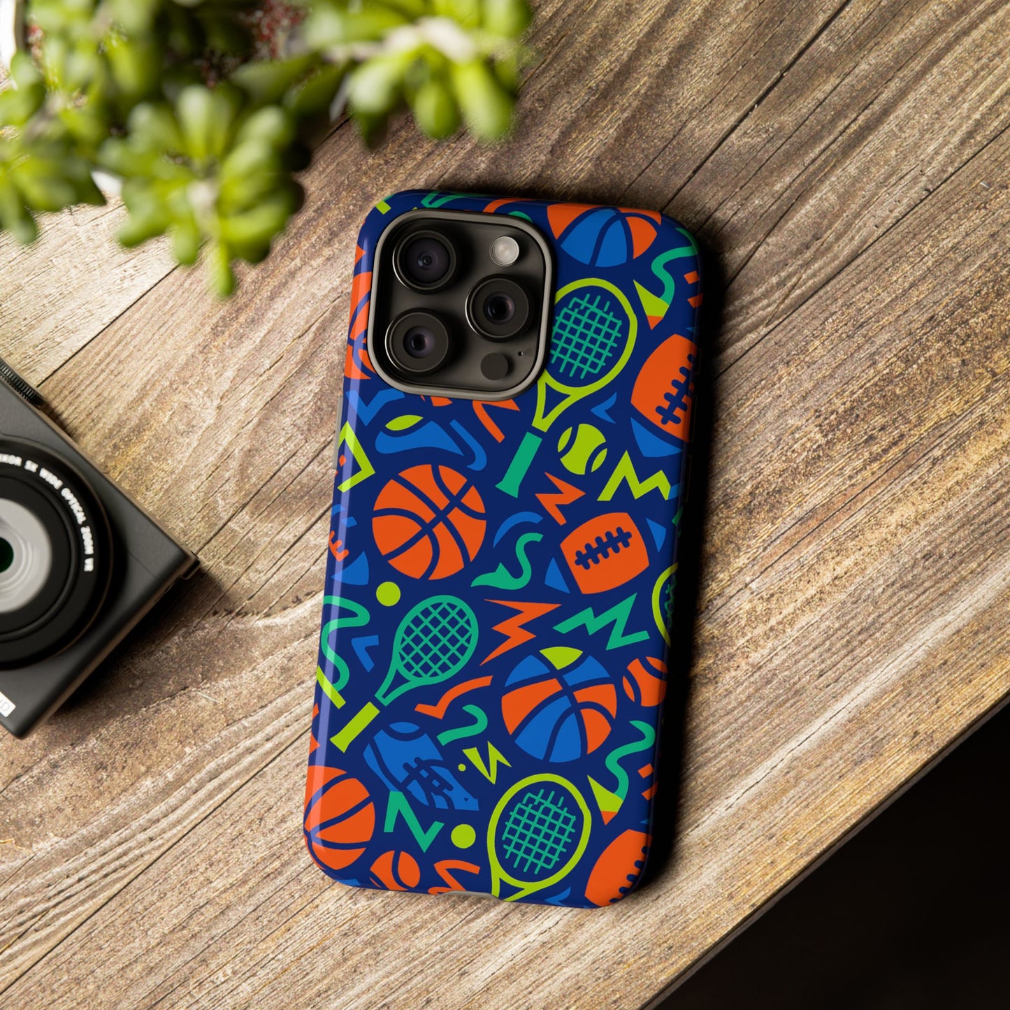 vibrant 3d sports pattern protective phone case for unisex – colourful accessory for stylish protection compatible with iphone 13, 14, 15 & 16 – all models including pro, pro max & plus