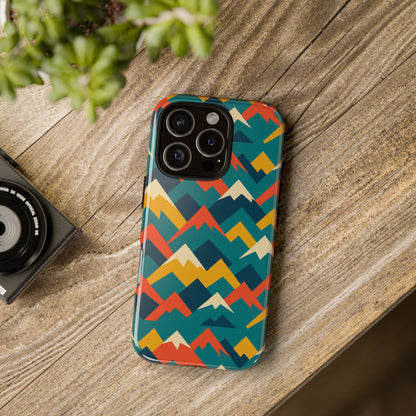 Vibrant Mountain Pattern 3D Wrap Protective Phone Case Stylish Accessory for Men and Women Compatible with iPhone 13, 14, 15 & 16 – All Models Including Pro, Pro Max & Plus