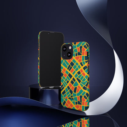 Multicolour Geometric 3D Wrap Protective Phone Case Stylish Accessory for Men and Women Vibrant Design Ideal for Unique Expression Compatible with iPhone 13, 14, 15 & 16 – all models including Pro, Pro Max & Plus