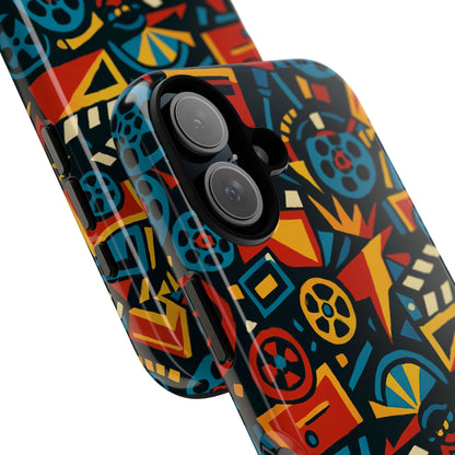 Vibrant Retro Movie-Inspired Protective Phone Case with 3D Design for Stylish Protection Compatible with iPhone 13, 14, 15 & 16 – All Models Including Pro, Pro Max & Plus