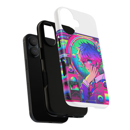 Touching Grass Weekly Vibrant Protective Phone Case for Smartphones, Retro Anime Design, Shock Absorbent TPU, UV Protected, Unique Gift for Tech Enthusiasts