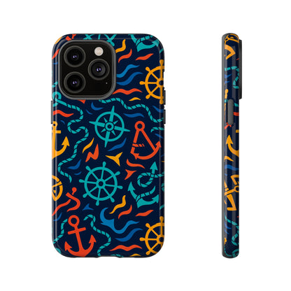 Nautical Multicolor Protective Phone Case with 3D Wrap Design for Unique Style and Self-Expression Compatible with iPhone 13, 14, 15 & 16 – all models including Pro, Pro Max & Plus