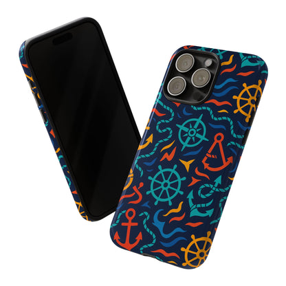 Nautical Multicolor Protective Phone Case with 3D Wrap Design for Unique Style and Self-Expression Compatible with iPhone 13, 14, 15 & 16 – all models including Pro, Pro Max & Plus