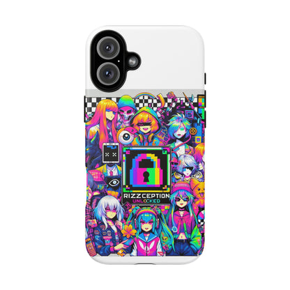 Rizzception Unlocked 3D Wrap Protective Phone Case for Anime Lovers, Durable Silicone Liner, UV Protected, Stylish Accessories for Smartphones