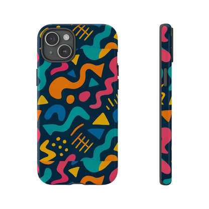 Vibrant Abstract Protective Phone Case with Bold 3D Design for Unique Expression and Stylish Protection Compatible with iPhone 13, 14, 15 & 16 – all models including Pro, Pro Max & Plus