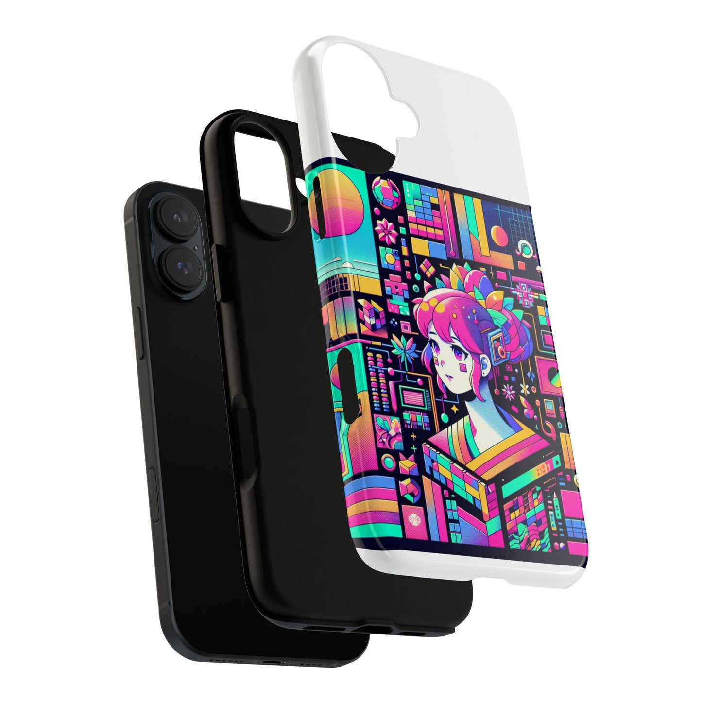 ratio d irl protective phone case with 3d wrap design, uv protected, durable tpu silicone, shock absorbent, ideal for anime and comic culture fans