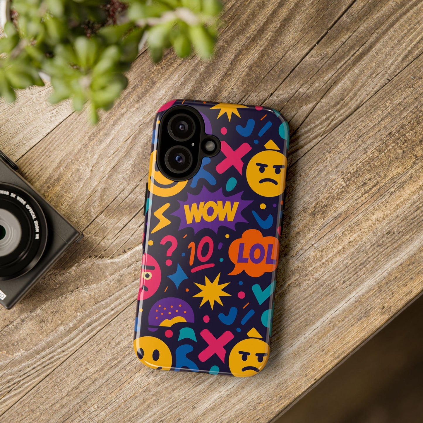 vibrant 3d emoji phone case with fun multicolour design for stylish protection compatible with iphone 13, 14, 15 & 16 – all models including pro, pro max & plus