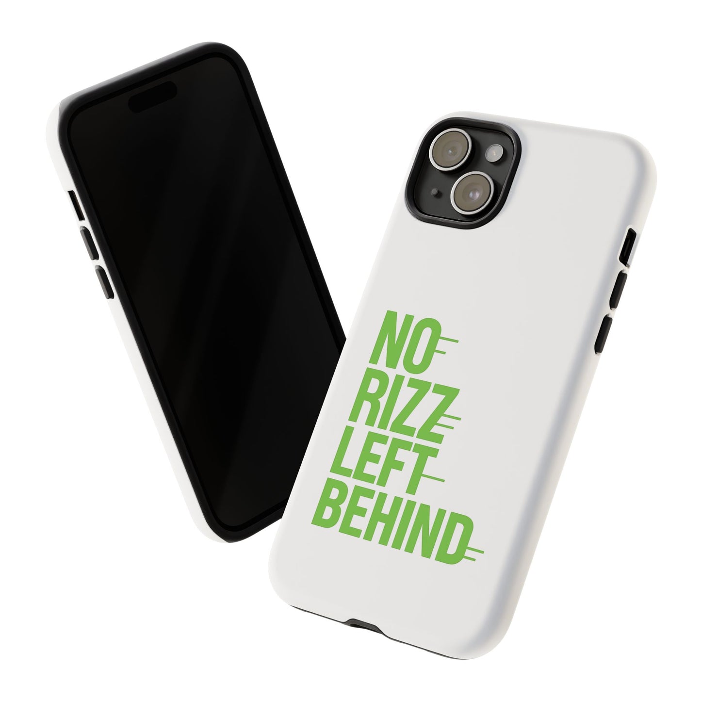 copy of tough cases - no rizz left behind phone case for ultimate protection and style, impact-resistant, dual layer, vibrant design, perfect gift for adults