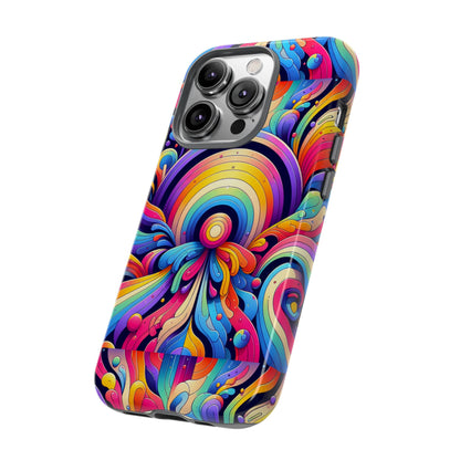 Pattern Image 10 Retro Anime Comic Phone Case for Men Women with Vibrant Abstract Design Compatible with iPhone 13, 14, 15 & 16 – all models including Pro, Pro Max & Plus