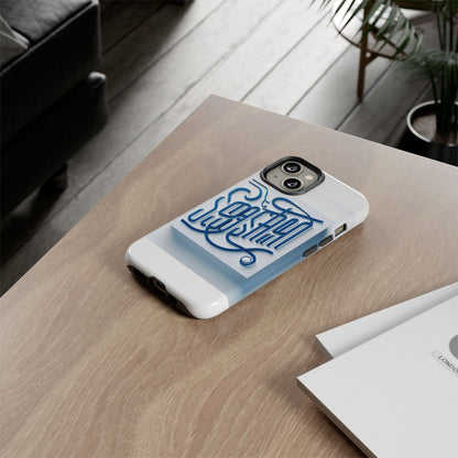 Vibrant Blue 3D Alphabet Phone Case for Stylish Protection and Unique Expression Compatible with iPhone 13, 14, 15 & 16 – all models including Pro, Pro Max & Plus