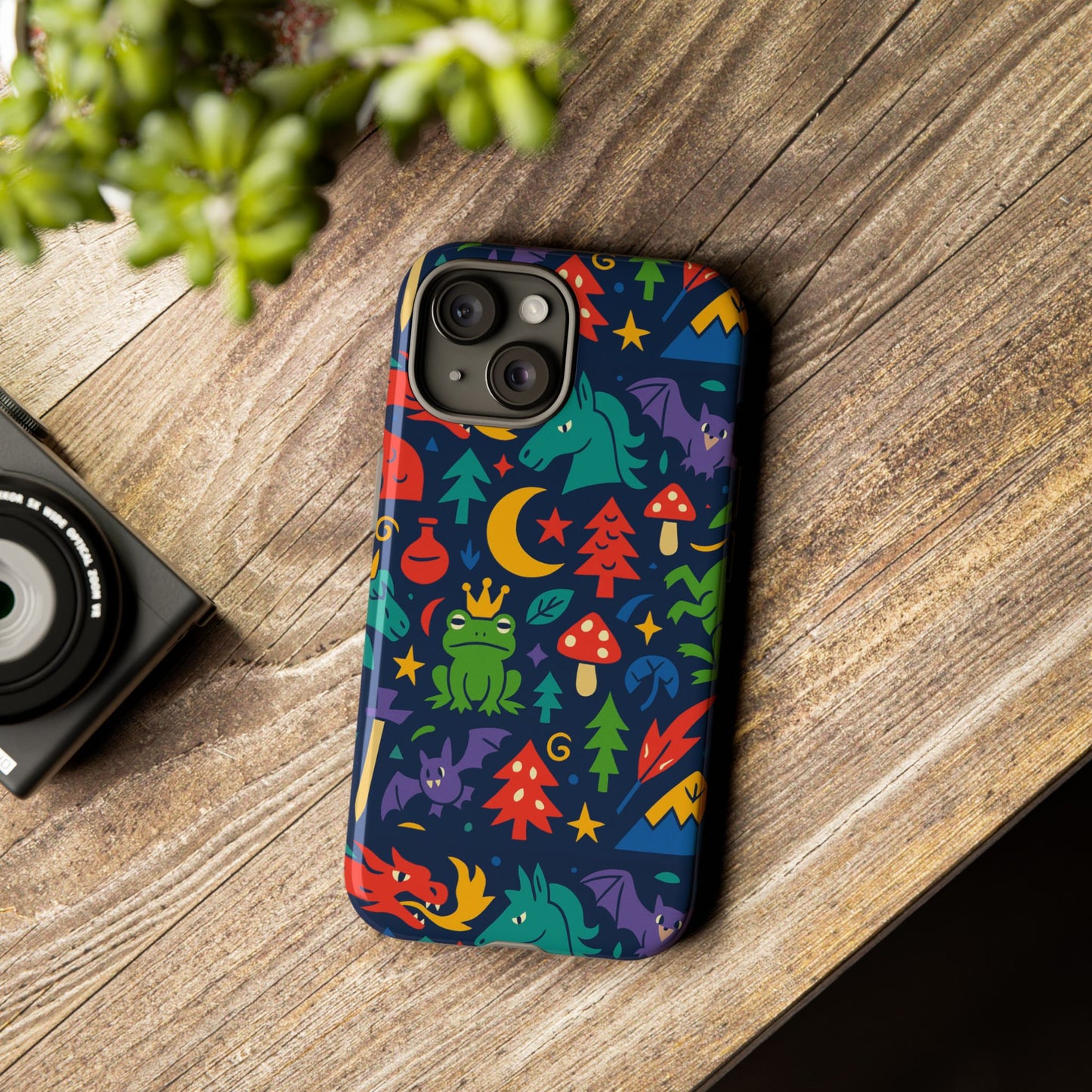 vibrant 3d wrap protective phone case with playful fantasy design for unique smartphone accessories compatible with iphone 13, 14, 15 & 16 – all models including pro, pro max & plus