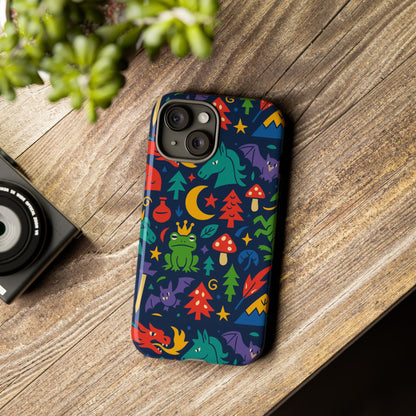Vibrant 3D Wrap Protective Phone Case with Playful Fantasy Design for Unique Smartphone Accessories Compatible with iPhone 13, 14, 15 & 16 – all models including Pro, Pro Max & Plus