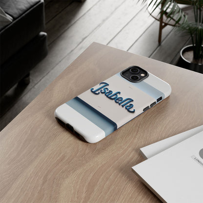 Vibrant 3D Blue Alphabet Design Protective Phone Case Stylish Accessory for Men and Women Unique Phone Cover Compatible with iPhone 13, 14, 15 & 16 – all models including Pro, Pro Max & Plus