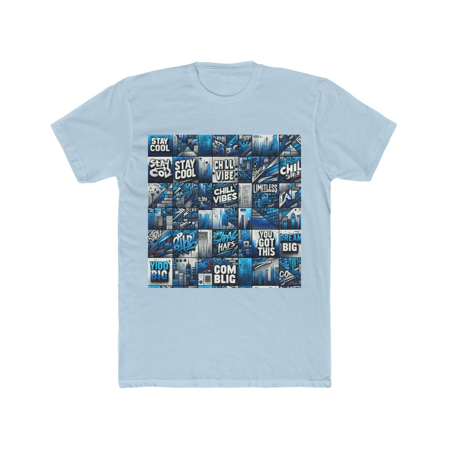 aesthetic blue unisex t-shirt – stylish premium cotton tee for men & women, comfortable everyday wear