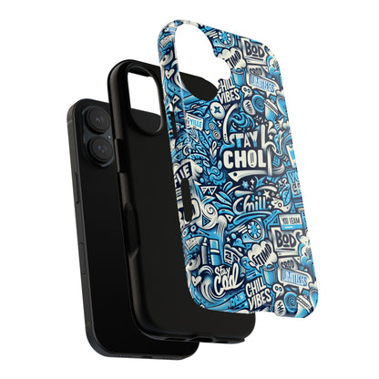 Blue Pattern Image 19 Mobile Phone Case for Kids and Teens Shockproof Protective Cover with 3D Wrap Design and UV Protection