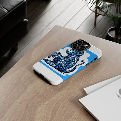 Vibrant 3D Monkey Design Phone Case in Blue – Stylish Protection for Smartphones Compatible with iPhone 13, 14, 15 & 16 – All Models Including Pro, Pro Max & Plus