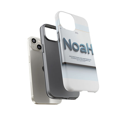 Stylish 3D Text Phone Case with Modern Design in Blue – Trendy Protection for Individuals – Compatible with iPhone 13, 14, 15 & 16 – All Models Including Pro, Pro Max & Plus