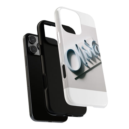 Vibrant 3D Blue Name Phone Case for Stylish Protection – Unique Accessory for Self-Expression Compatible with iPhone 13, 14, 15 & 16 – all models including Pro, Pro Max & Plus