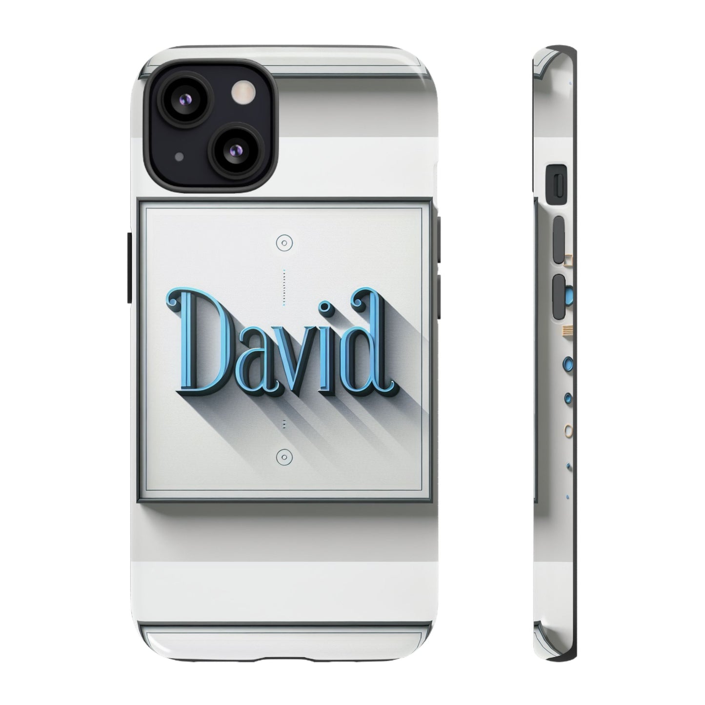 david blue anime comic style shockproof phone case for men women durable protective cover with 3d wrap design