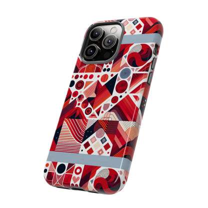 Pattern Image 8 Vibrant Shockproof Phone Case for Kids and Teens with Abstract Geometric Design Compatible with iPhone 13, 14, 15 & 16 – all models including Pro, Pro Max & Plus