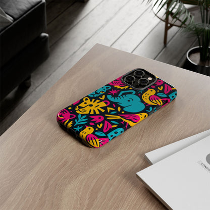 Vibrant 3D Animal Print Protective Phone Case Colourful Design for Stylish Protection Compatible with iPhone 13, 14, 15 & 16 – all models including Pro, Pro Max & Plus