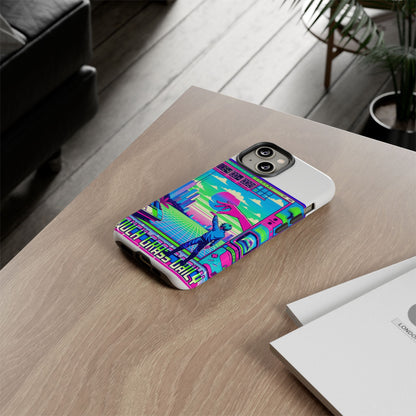 Touch Grass Daily 3D Wrap Protective Phone Case for Smartphones, Durable Shock Absorption, UV Protected, Unique Anime Design, Fun Gift for Tech Enthusiasts
