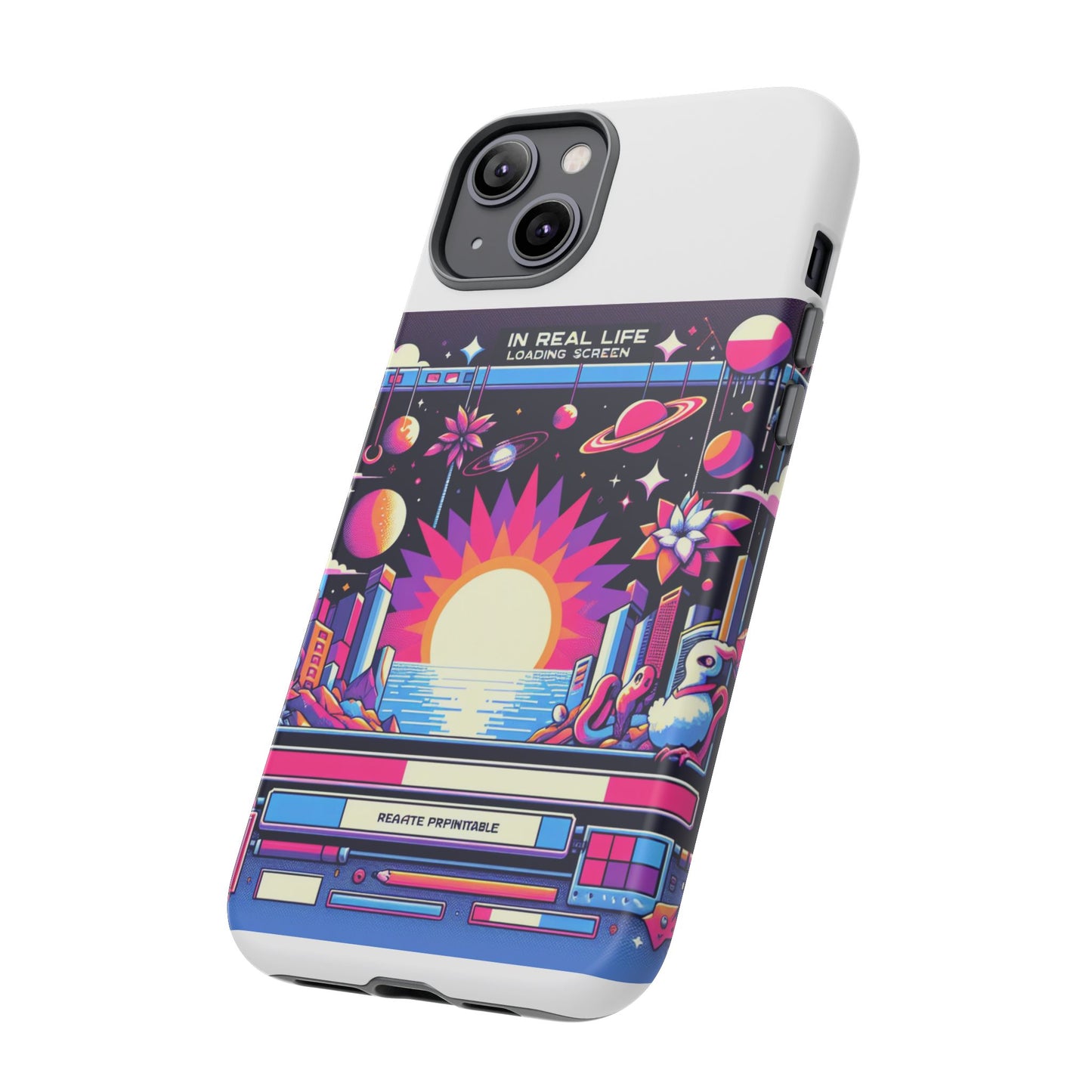 irl loading screen protective phone case for anime fans