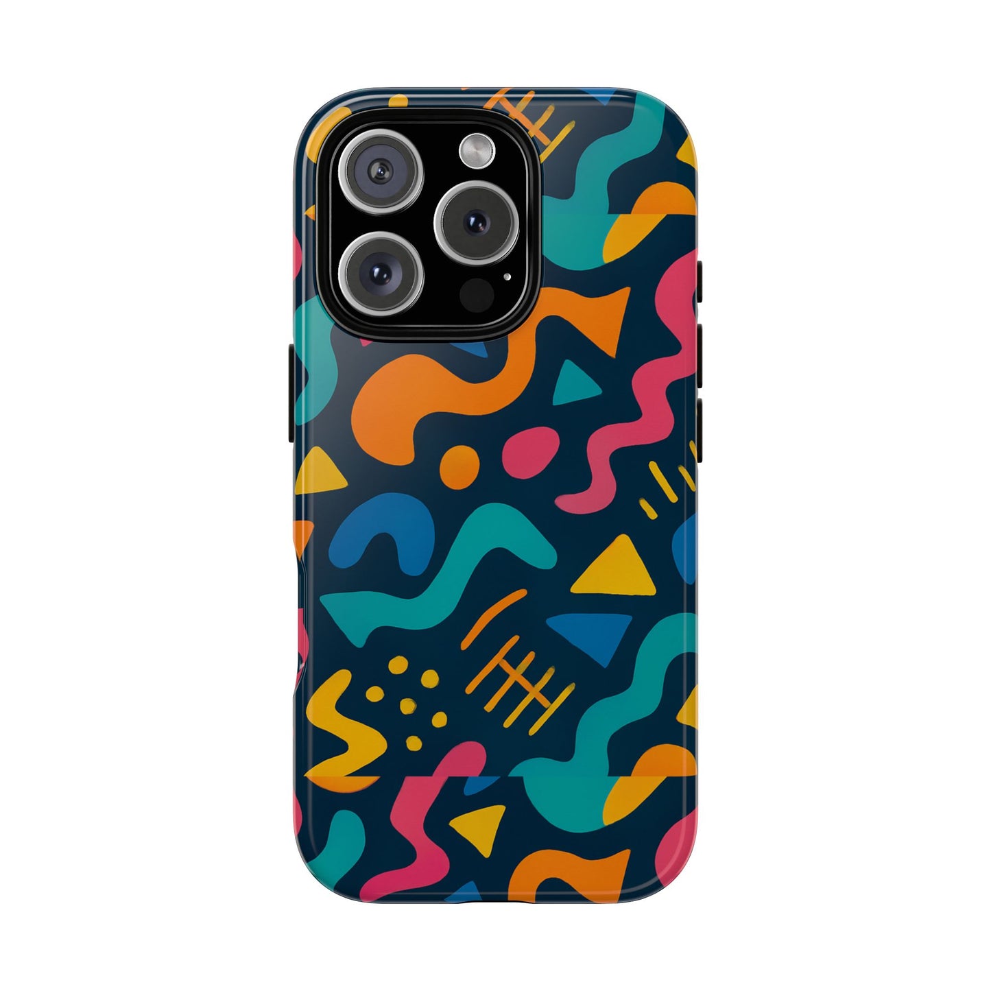 vibrant abstract protective phone case with bold 3d design for unique expression and stylish protection compatible with iphone 13, 14, 15 & 16 – all models including pro, pro max & plus