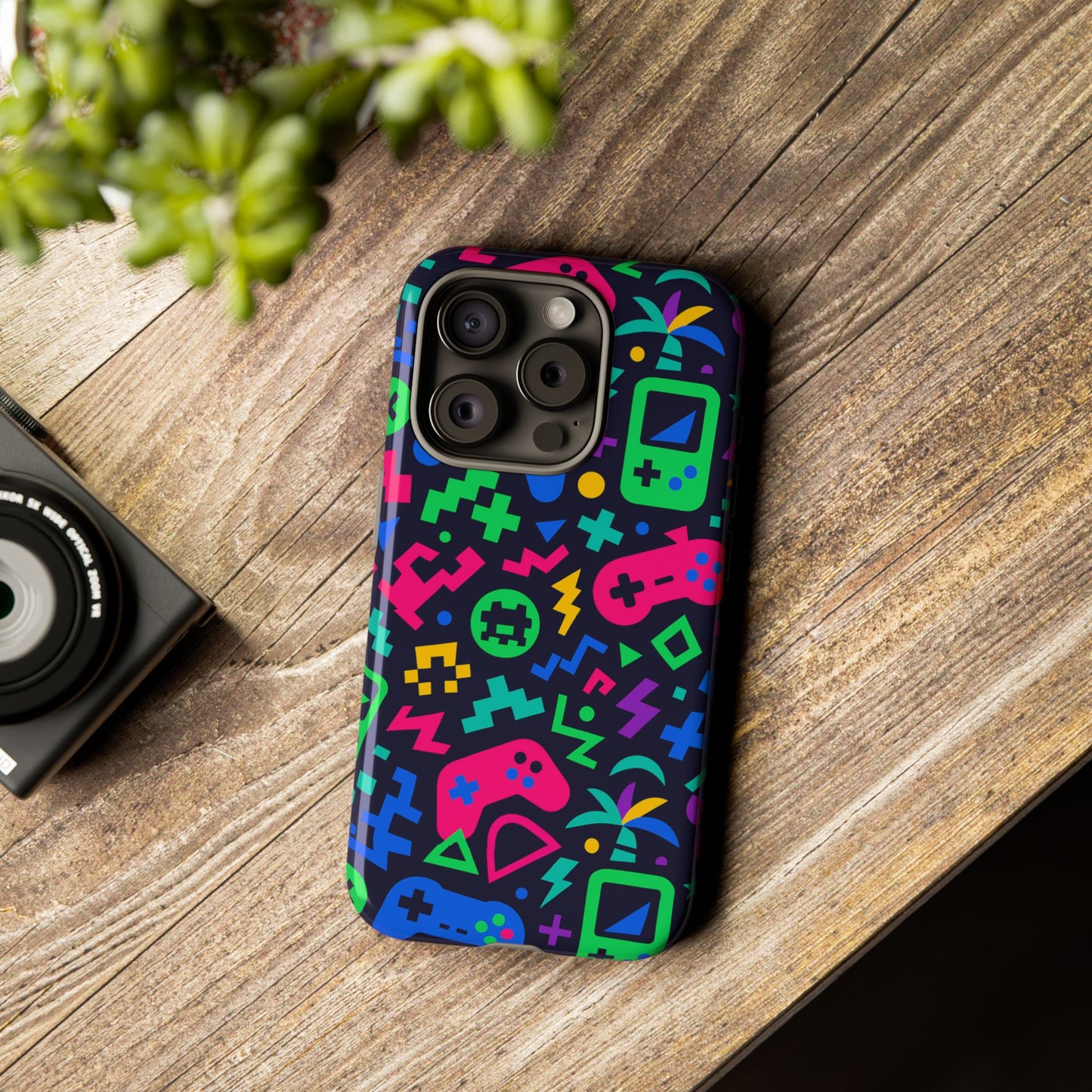 vibrant 3d gaming design protective phone case for creative expression and stylish protection, compatible with iphone 13, 14, 15 & 16 – all models including pro, pro max & plus