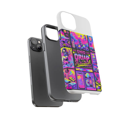 Ohio Drip Activated Protective Phone Case with 3D Wrap Design, UV Protection, Durable TPU Silicone Liner, Ideal Gift for Tech Enthusiasts and Anime Lovers