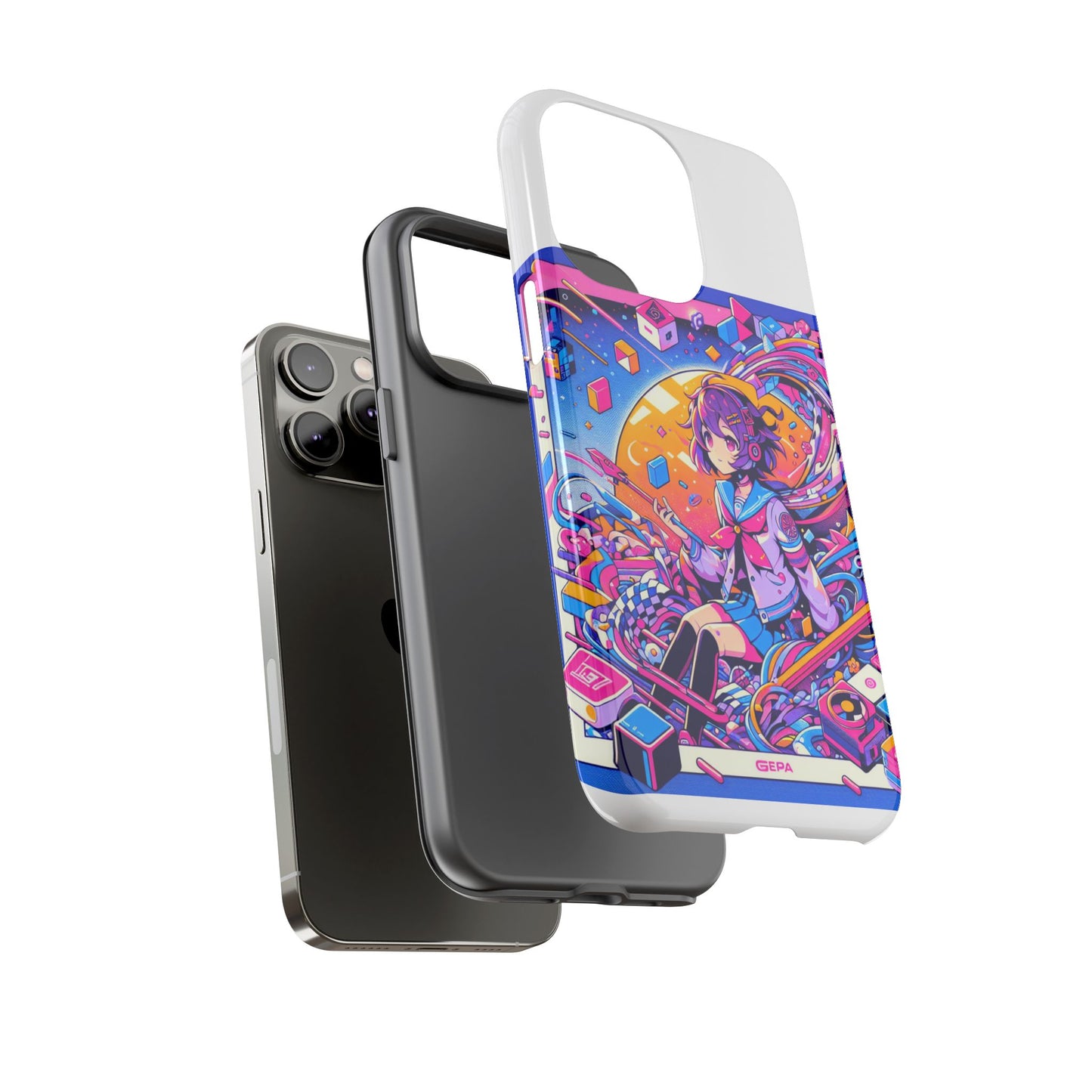 skibidi system update 3d wrap protective phone case for anime and comic fans, durable shock absorption, uv protected, glossy or matte finish