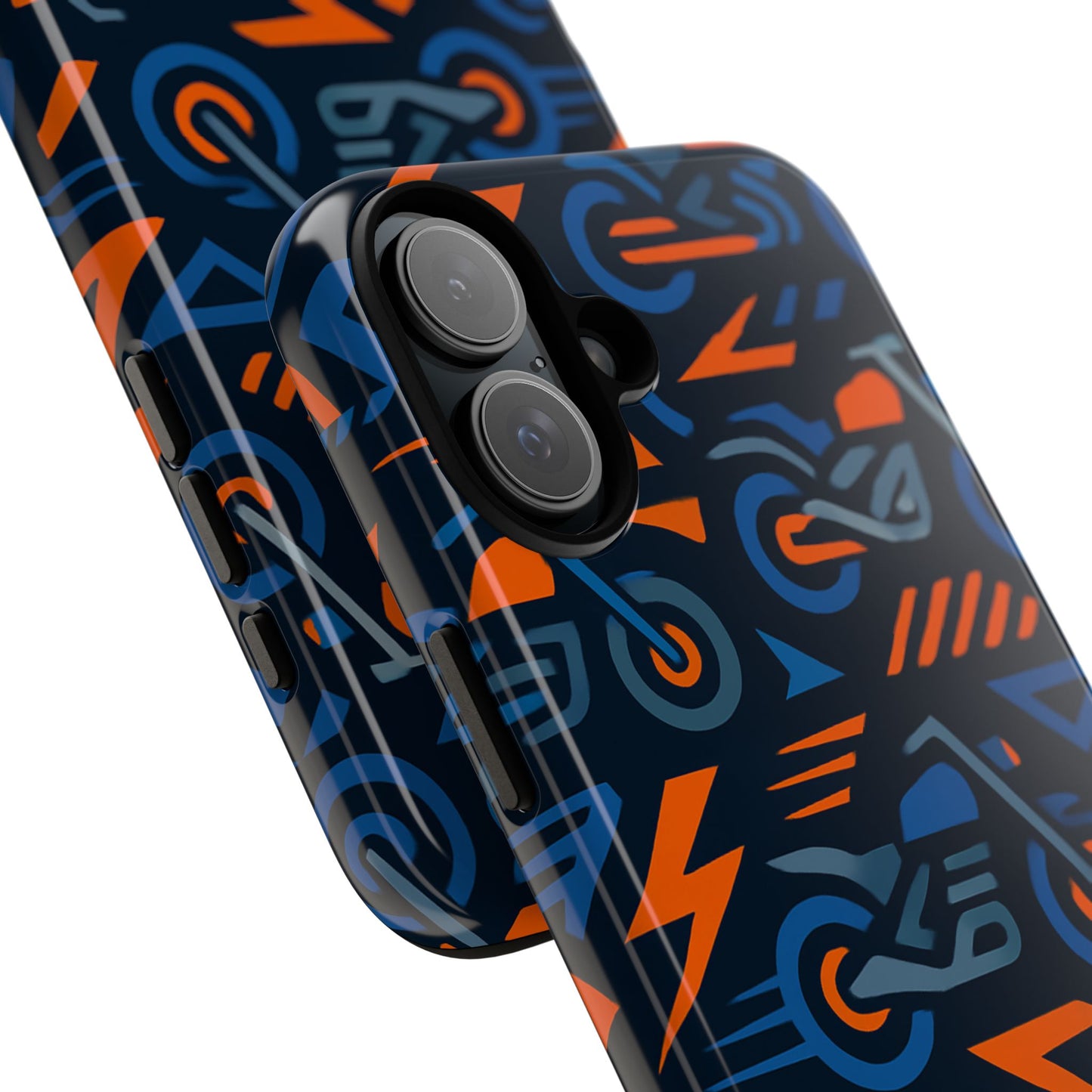 multicolour 3d wrap motorcycle protective phone case – vibrant design for stylish protection compatible with iphone 13, 14, 15 & 16 – all models including pro, pro max & plus