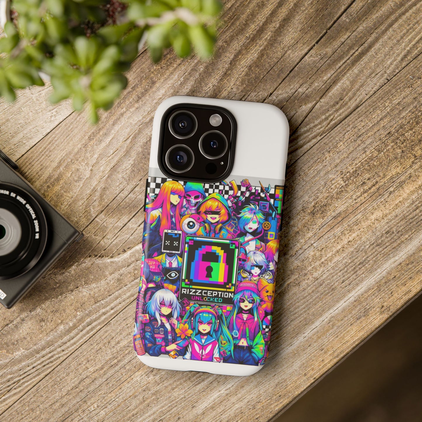 rizzception unlocked 3d wrap protective phone case for anime lovers