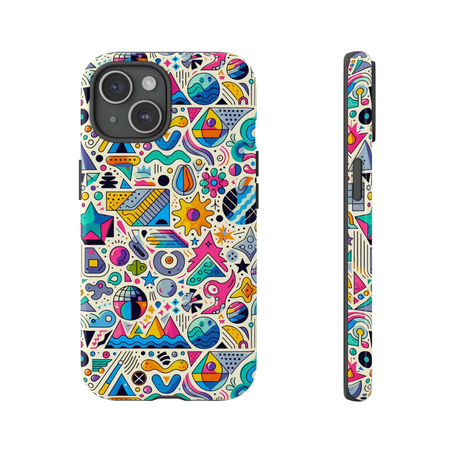 pattern image 5 vibrant shockproof phone case for anime and comic fans - stylish protective cover with 3d wrap design compatible with iphone 13, 14, 15 & 16 – all models including pro, pro max & plus