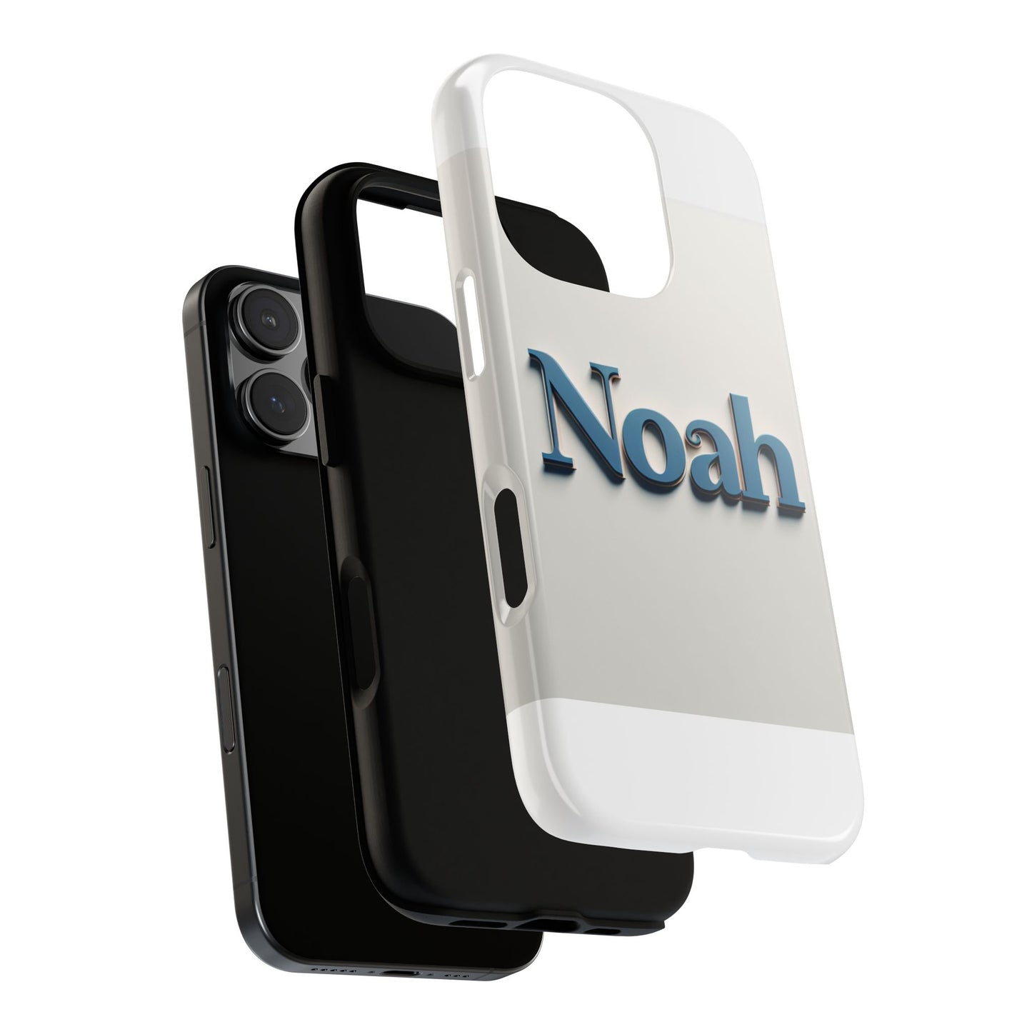 vibrant 3d name phone case in blue retro style – unique protection accessory for self-expression compatible with iphone 13, 14, 15 & 16 – all models including pro, pro max & plus