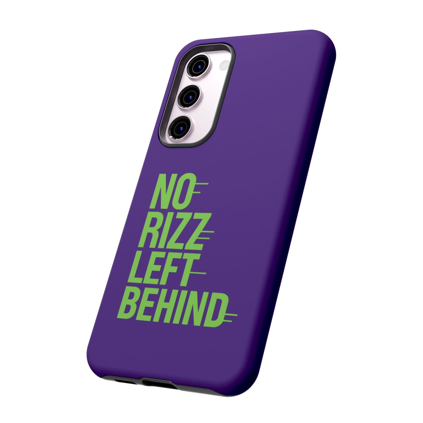 tough phone case - no rizz left behind - durable, stylish protection for active lifestyles - impact-resistant, dual layer, shock-absorbing tpu - perfect gift for tech lovers