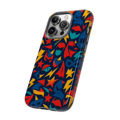 Vibrant Superhero Protective Phone Case with 3D Wrap Design – Stylish Unisex Protection for Smartphones Compatible with iPhone 13, 14, 15 & 16 – All Models Including Pro, Pro Max & Plus