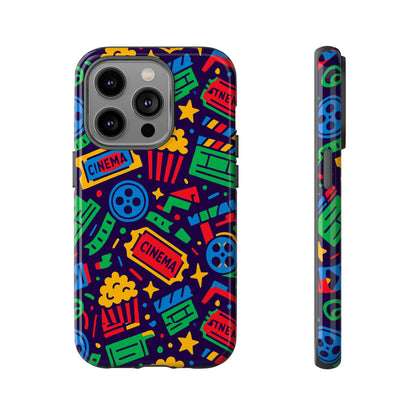 Vibrant Multicolour Cinema-Themed 3D Wrap Protective Phone Case for Self-Expression Stylish Protection Compatible with iPhone 13, 14, 15 & 16 – all models including Pro, Pro Max & Plus