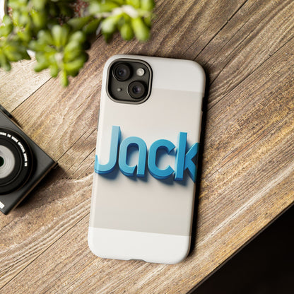 Vibrant Blue 3D Text Phone Case for Stylish Protection, Unique Retro Design for Men and Women, Compatible with iPhone 13, 14, 15 & 16 – all models including Pro, Pro Max & Plus