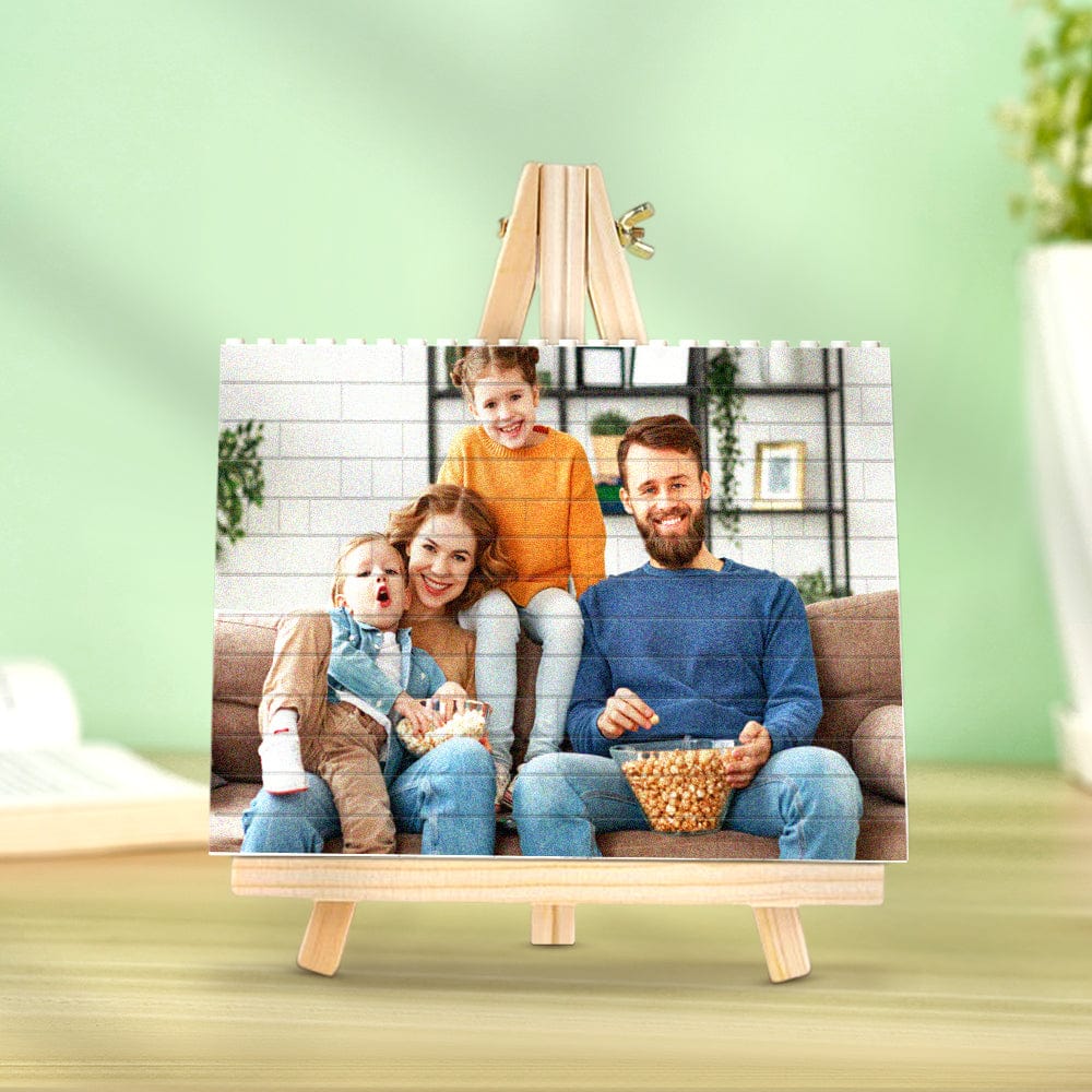 wedding gifts personalized building brick photo block square shape display for friends, family and teachers