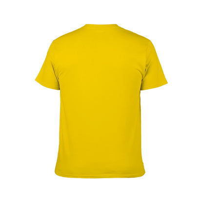 2025 New 150g Men's Short Sleeve T-shirt, 100% Cotton, Breathable Casual Wear for Fitness, Leisure, Travel, Available in Multiple Sizes
